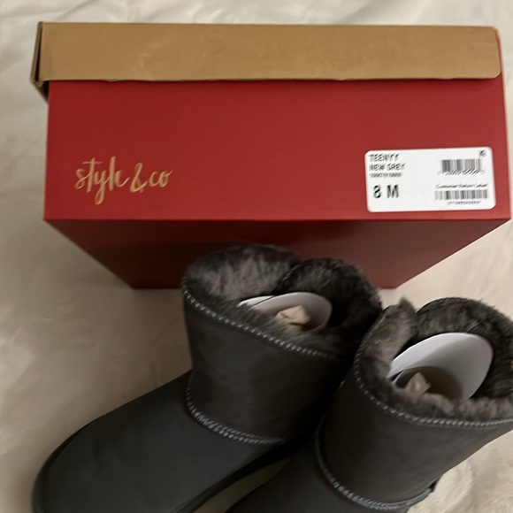 Style & Co. Dark Gray Boots - New With Tags - Picture 8 of 10